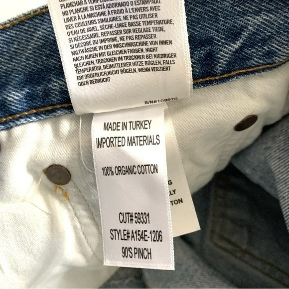 AGOLDE 90’S PINCH WAIST STRAIGHT LEG JEANS IN RULE SIZE 26 - Picture 10 of 10